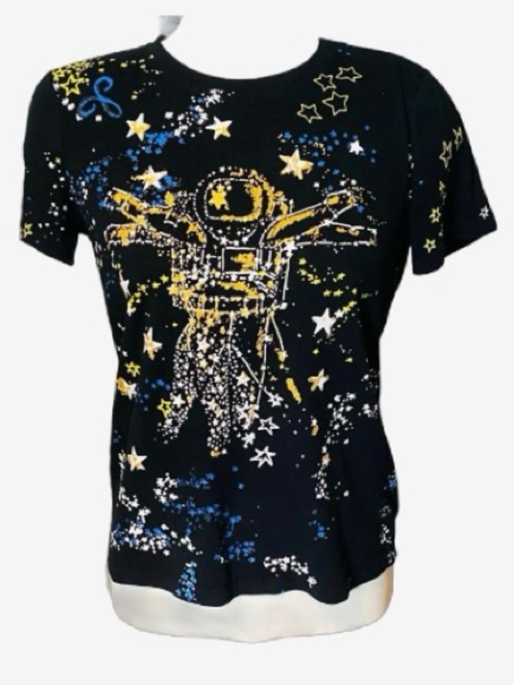 🛍️ Valentino Garavani Authentic Cosmo Collection Fall 2015 Print Cotton T-Shirt
